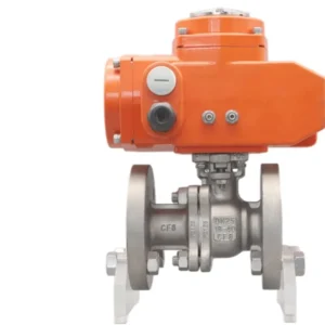 Stainless Steel Flanged Ball Valve and Electric Actuator for Precise Industrial Fluid Control with Reliable Shutoff