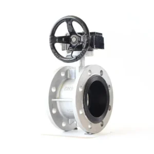 Stainless Steel Flanged Worm Gear Soft Seated Butterfly Valve