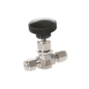 Stainless Steel Flow Control Instrumentation Needle Valve 1/4 3/8 1/2 Inch Ferrule Compression Ends for Gas Media