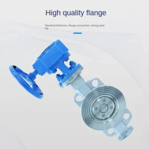 Stainless Steel Hard Seal Turbine Wafer Butterfly Valve D373W 16P High Temperature Steam Manual Switch Valve