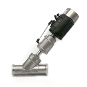 Stainless Steel Intelligent Pneumatic Angle Seat Valve Threaded Connection for Water Media