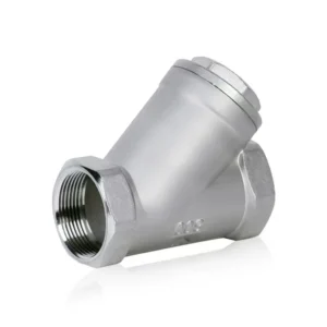 Stainless Steel Low Pressure Polished Threaded Y Type Strainer SS304 BSPT NPT Filter for Water Oil Gas Pipeline System