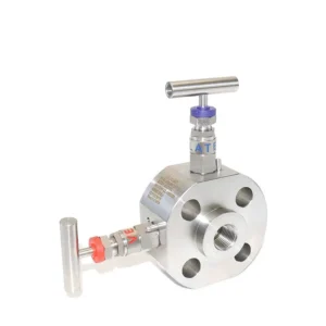 Stainless Steel Manual Double Block Bleed Monoflange Valve Ball Control Structure with Needle for Water Gas Media