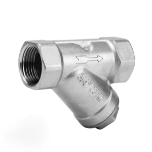 Stainless Steel Manual Filter Valve Y Shaped Internal Thread Sleeve DN15 DN80 Port Size Y Strainer Model