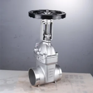 Stainless Steel Manual Gate Valve Soft Seal High Temperature for Drinking Water Supply Flange Ends ISO9001 Certified AWWA