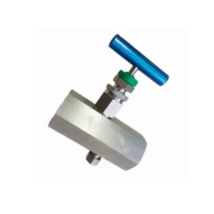 Stainless Steel Manual High Pressure 6000 psi 1/4 Female to Female Hex Body Needle Valve with Vent Port