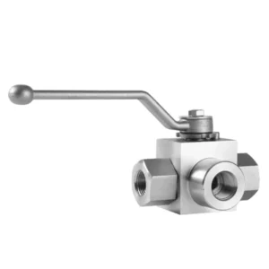 Stainless Steel Manual Two position Three way KHB Series Hydraulic Control High Pressure Ball Valve for Oil OEM KHB3K G1 4