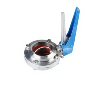 Stainless Steel Manual Valve Sanitary Design Duck Beak Butterfly Structure 1/2″-10″ Port Size 1 Year Warranty Water HQL Brand