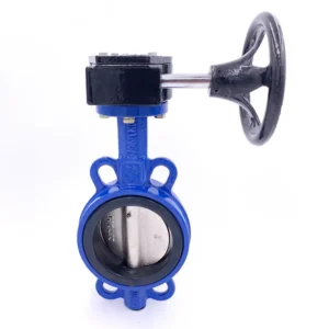 Stainless Steel Manual Wafer Butterfly Valve For Water DN100 3 Year Warranty