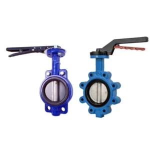 Stainless Steel PTFE Wafer Type Manual Butterfly Valve OEM Manual High Performance Wafer Double Eccentric WCB Butterfly Valve