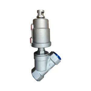 Stainless Steel Pneumatic Angle Seat Valve China Factory High Steel Head Threaded Water Angled Valves Control
