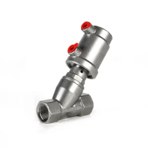 Stainless Steel Pneumatic Angle Seat Valve DN15 High Temperature Steam Stop Valve for Liquid Filling Machine Parts