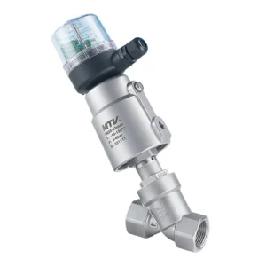 Stainless Steel Pneumatic Angle Seat Valve Large Head High Temperature Resistant Steam Shut Valve