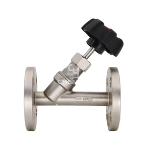 Stainless Steel Pneumatic Flange Angle Seat Valve with Plastic Actuator