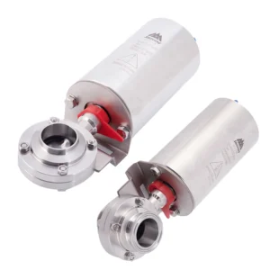 Stainless Steel Quick Loading Tri Clamp Sanitary Pneumatic Butterfly Valve Actuators for Food Grade Dairy
