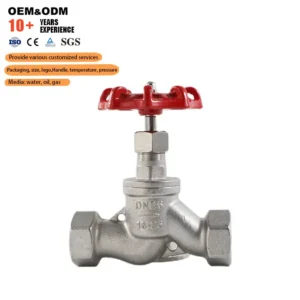 Stainless Steel S Globe Valve Female Thread Manual OEM Stop Steam Shutoff Valves