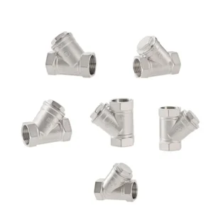 Stainless Steel SS 304 3/4 1/2 1 Inch Y Type Connection Water Pipe Filter Valve Strainer Hydraulic Power