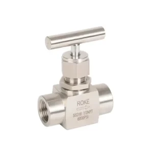 Stainless Steel SS304/316L Outer Diameter 1/2″ NPT6000psi Internal Screw Needle Valve High Pressure Needle Valve