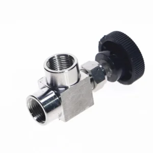 Stainless Steel SS304 Needle Valve Right Angle Female Thread Needle Valve 1/4 High Pressure Needle Valve