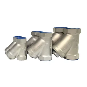 Stainless Steel SS304 SS316 Threaded Y Type Ball Valve Strainer for Oil ASME Standard DN15 DN100 Port Size