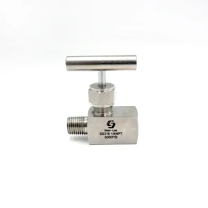 Stainless Steel SS316 1 4 NPT Male to Female Thread Forged Needle Valve 6000psi