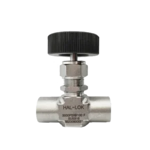 Stainless Steel SS316 Female Thread Needle Valve Manual Power for Gas Water Oil Media Flow Control System 2-Way 1/4 in Port