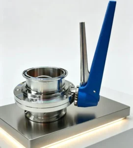 Stainless Steel Sanitary Butterfly Valve Clamp End Gear Operator