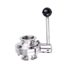 Stainless Steel Sanitary Butterfly Valve Food Grade Tri Clamp Butterfly Valve