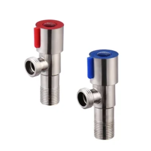 Stainless Steel Ss Angle Valve Red Blue Hot Cold Water Toilet 1/2 Angle Stop Cock Valve Bathroom