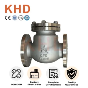 Stainless Steel Swing Check Valve 150LB High Temperature Forged Flanged Check Valves