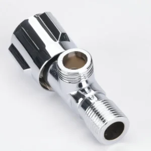 Stainless Steel Three-Wheel Angle Valve Quick Opening Copper Core for Bathroom Faucets