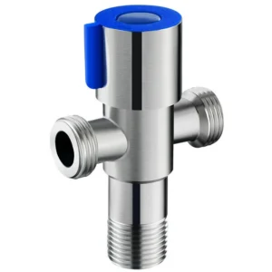Stainless Steel Toilet Angle Valve Water Flow Control 2 Way Quick Open Wall Mounted Sanitary Fitting Water Flow Control