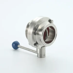 Stainless Steel Tri Clamp Manual Butterfly Valve Water Food Grade Hygienic 1/2-4