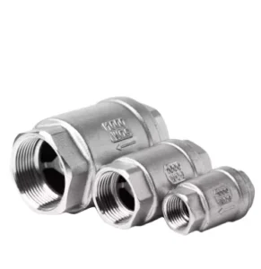 Stainless Steel Vertical Check Valve 1000PSI PTFE Sealing 304/316 Inline Non Return Check Valve