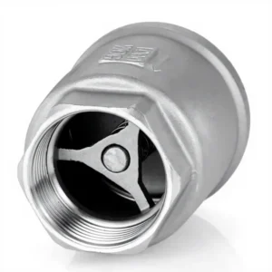 Stainless Steel Vertical Check Valve Female Threaded H12 Gas Oil Manual Power Copper Bushing NPT Casting Stainless Steel