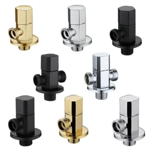 Stainless steel Angle Valve Brass Water Stop Valve Faucet Accessories Angle Valve Bathroom