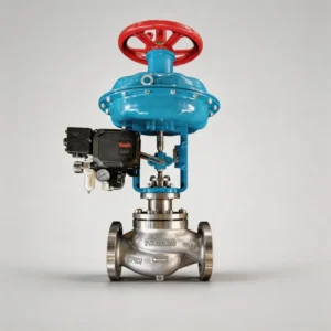 Steam Flow Control Pneumatic Globe Valve CF8M Stainless Steel with Digital Positioner RS485 and Handwheel Manual Operation