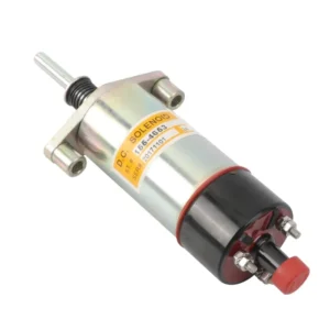 Steel Fuel Shutdown Control Switch Shutoff Solenoid Flameout Solenoid Valve for Caterpillar Excavator Replacement Parts