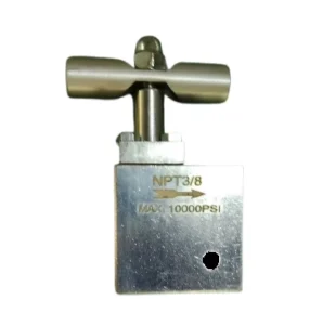 Steel High Pressure Needle Valve NPT 3/8″ 10000 PSI Shut off Valve with T-Handle for Hydraulic Systems Flow Regulation