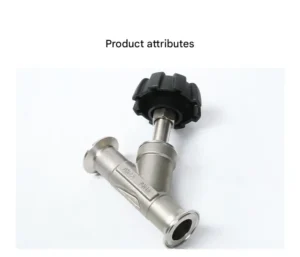 Steel Manual Angle Seat Valve Clamp on Quick release Angle Seat Valve High Temperature Steam Shut off Valve