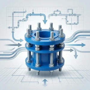 Supplied by Chinese Manufacturers Mechanical DN150 Flange 3inch Pn16 Ductile Iron Dismantling Joint