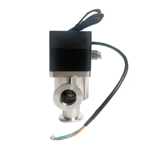 Sus304 Stainless Steel KF100 Needle Valve Pneumatic Control High Vacuum Manual Power DN40 Type Angle Seat for Gas 1/2”