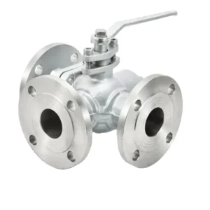 T L Type Stainless Steel 3 Way Flange Ball Valve High Temperature Water Floating Manual 1 In API ANSI Class150 2500 Handle