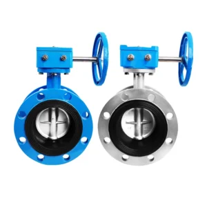 TF Manual Flange Butterfly Valve Double Eccentric Water DN50-600