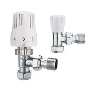 TRV Set DN15 Angle Thermostatic Valve