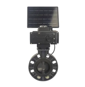 TYN 24 220V 24V 4G Solar Electric Butterfly Valve with PVC Body for Water Automation