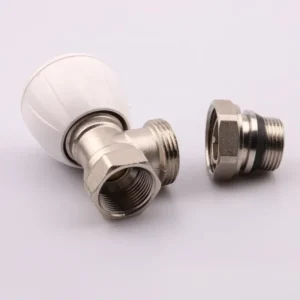 Thermostatic Water Heating Radiator Valve Manual Brass Angle Type Radiator Valve for Temperature Regulation
