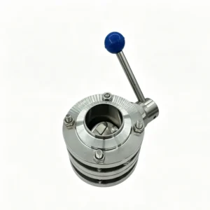Three Piece Butterfly Valve for Water Treatment System Flanged Type