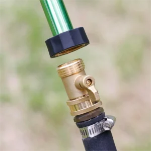 Tool Hose Splitter Brass Shutoff Valve for Garden