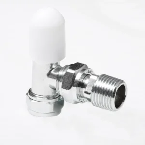 Towel Radiator Valve Heating Radiator Valve 1/2” Brass Angle Thermostatic Radiator Valve